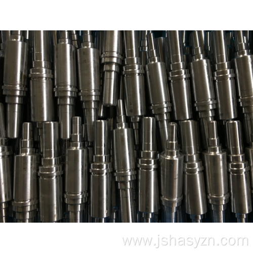 Wear-resistant stainless steel thru-shaft